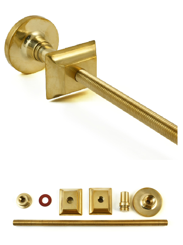 Cast Iron Radiator Luxury Wall Stay - Brass, Unlacquered